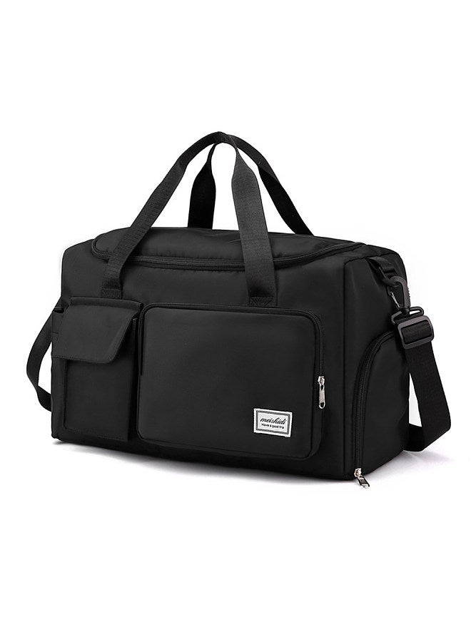 Sports Gym Bag Duffel Bag with Shoe Compartment Weekender Travel Bag for Women