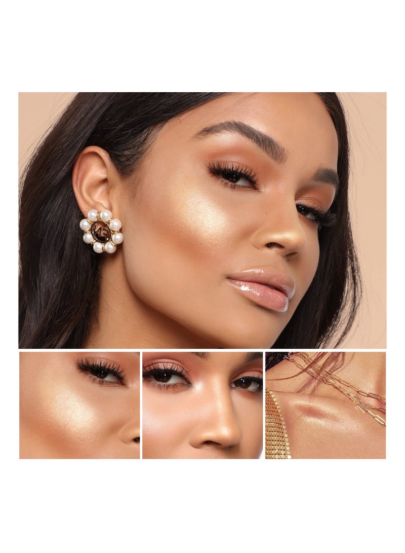 Liquid Highlighter Makeup Stick, Dewy Finish, Moisturizing Silky Smooth Texture, Cream Highlighter Lightweight, Easy To Spread, Long-lasting Natural Makeup Effect (01#Spotlight)