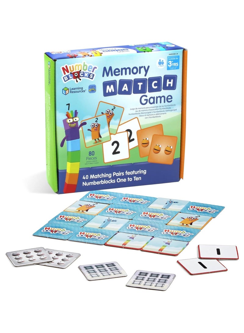 Number blocks Memory Match Game, Kids Age 3-5, Preschool Learning Activities, Toddler Numbers