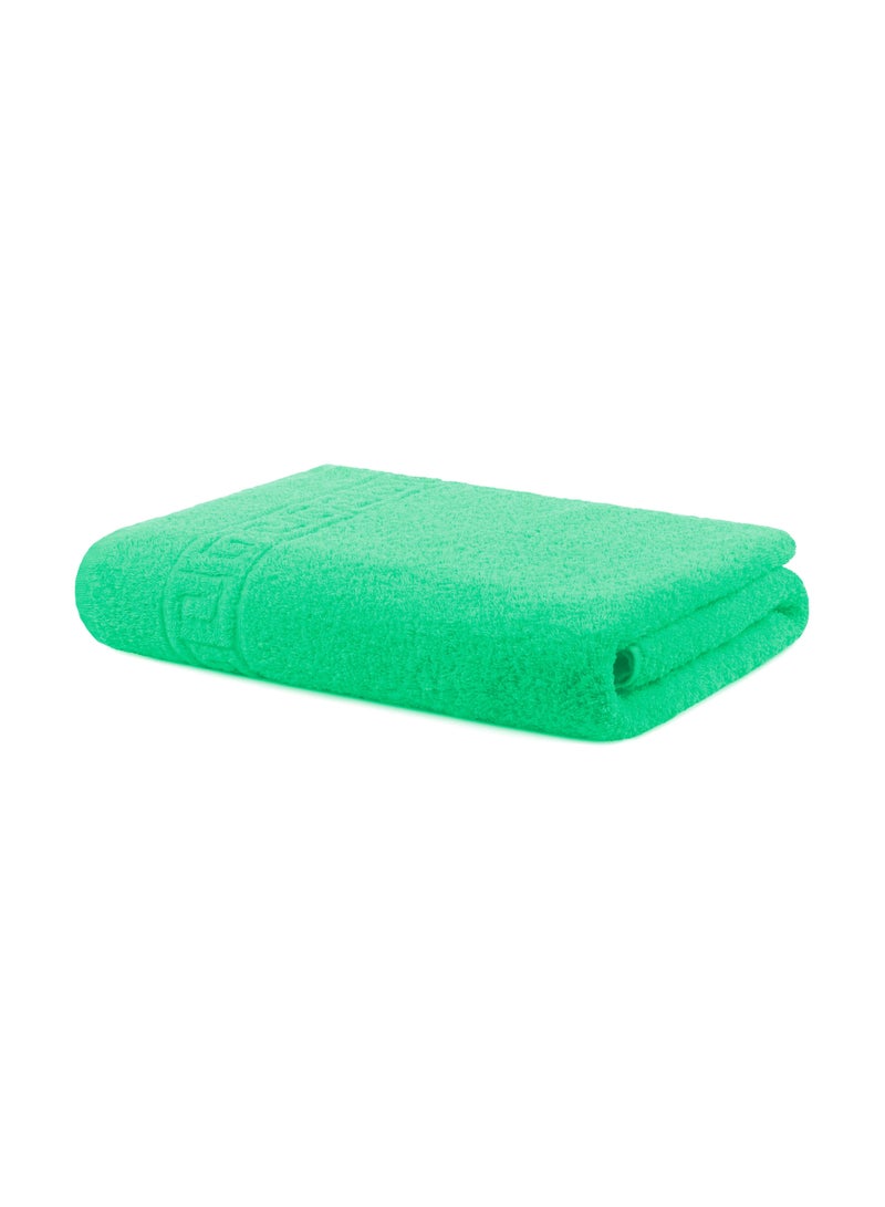 Solid Green 2 piece 100% Cotton Hand Towel / Gym Towel / Face Towel
