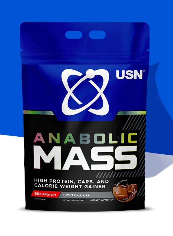 USN Anabolic Mass Gainer 12lbs (5.44kg) Chocolate BAG