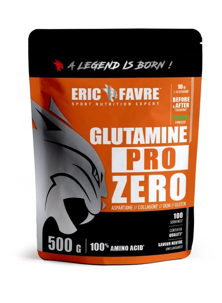 Eric Favre Glutamine Pro Zero 500g 100 servings