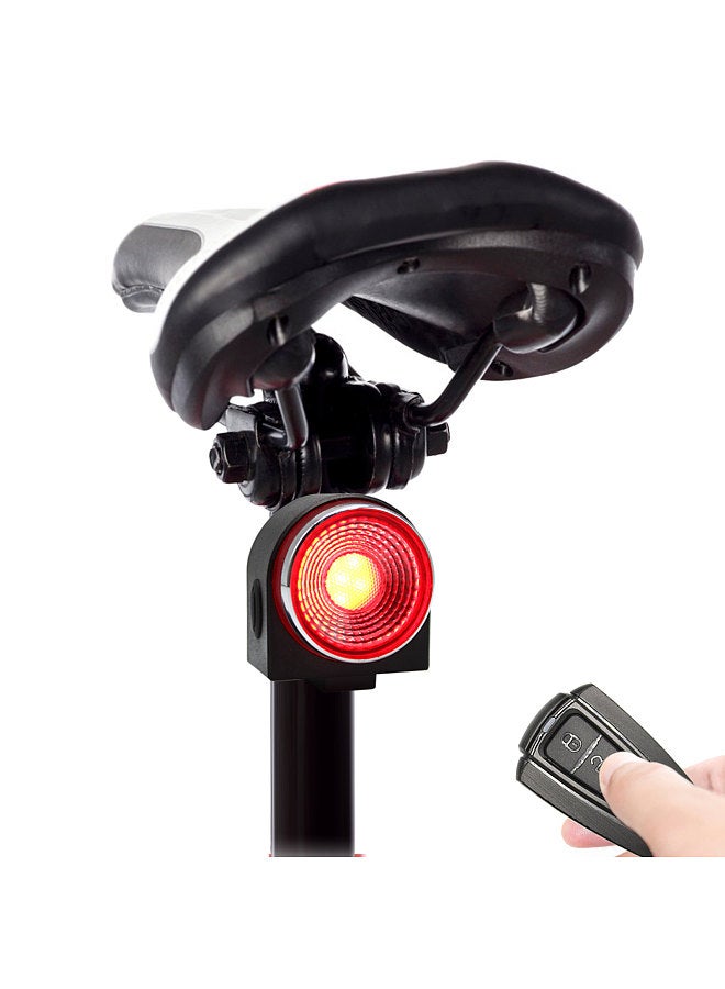 Anti-theft Bike Alarm Rear Light Wireless Remote Control Bicycle Taillight Waterproof Smart Cycling Light