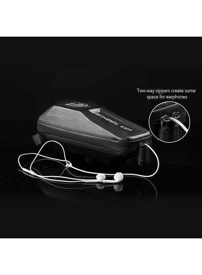 Bicycle Cycling Bag MTB Front Tube Hanging Pouch Waterproof Hard Shell EVA Bike Front Tube Bag