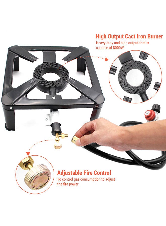 Cast Iron Camping Stove Portable Gas Stove Outdoor Propane Stove