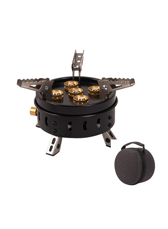 Outdoor Compact Size Camping Portable Stoves Tourist Cooking Accessory Foldable Gasstove High Power Picnic Hiking Furnace GasCooker