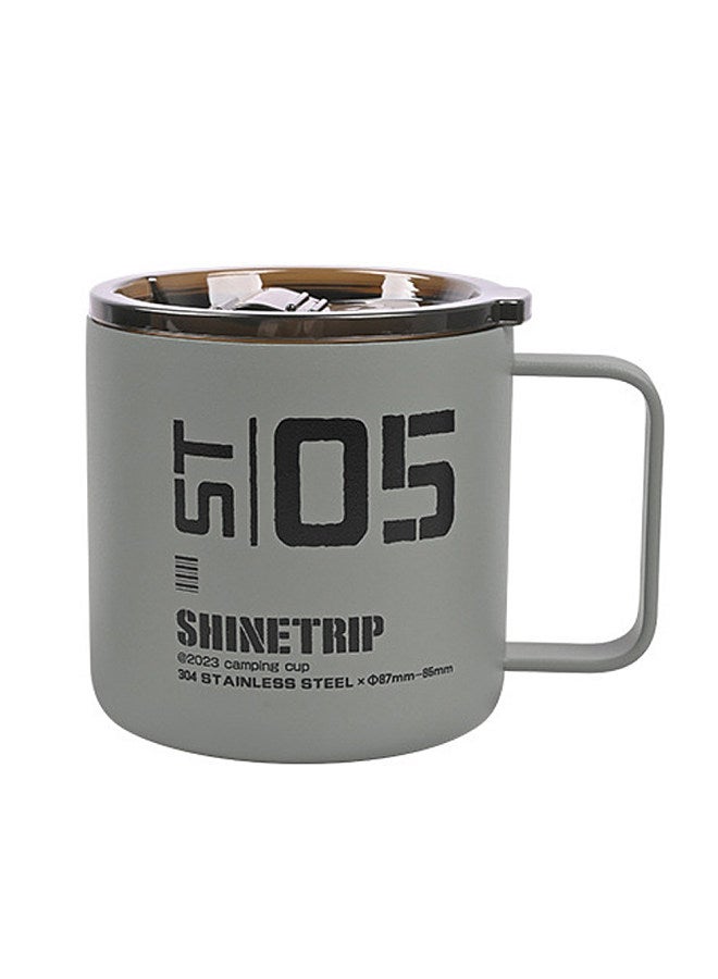 Outdoor Camping Hiking Picnic Stainless Steel Cup Dual-Layer Water Cup Portable Coffee Mug AntiScald Watter Mug Drinkware