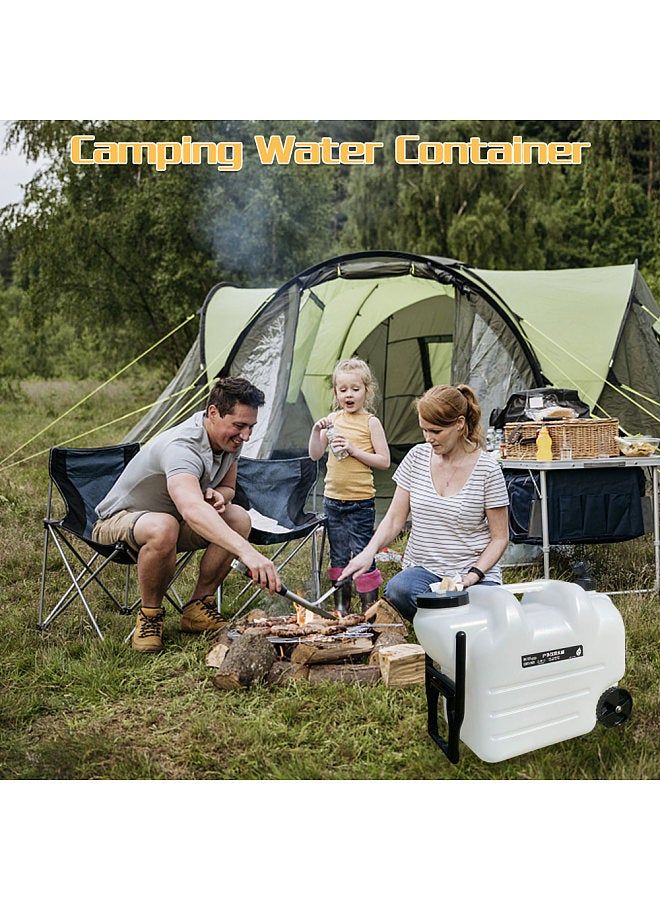 28L Water Jug Camping Water Container Portable Water Tank with Spigot for Camping Outdoors