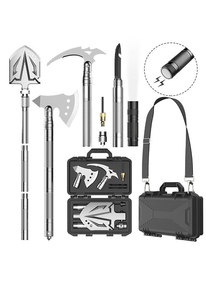 Survival Shovel Axe Camping Tool Set Folding Portable Survival Gear for Outdoor Camping