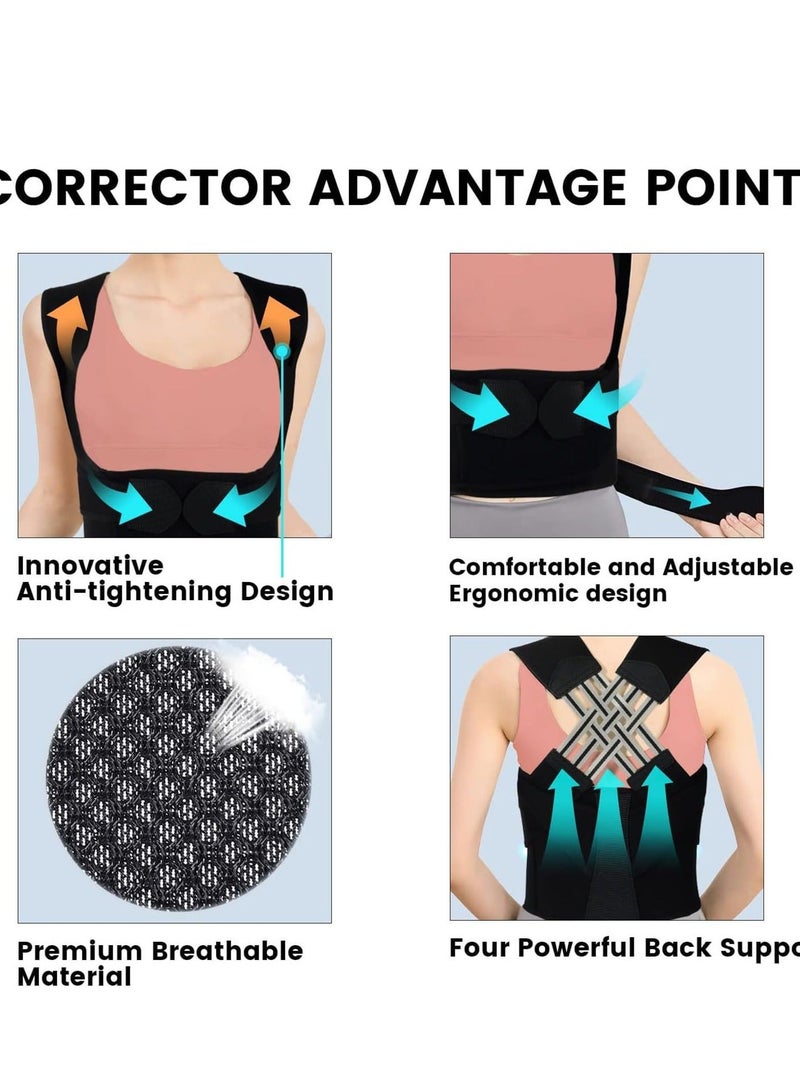 Back Brace And Posture Corrector Support Correction Of Scoliosis Hunchback Used To Improve X-Large Waist 27-33 Inch