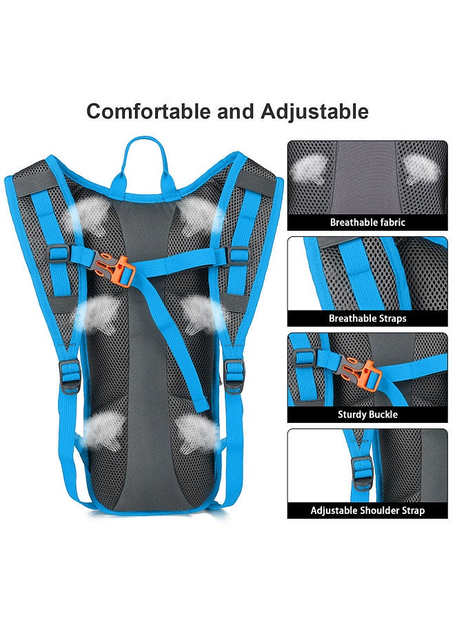 Hydration Backpack Nylon Hiking Backpack Outdoor Water Bladder Backpack for Cycling Biking Running