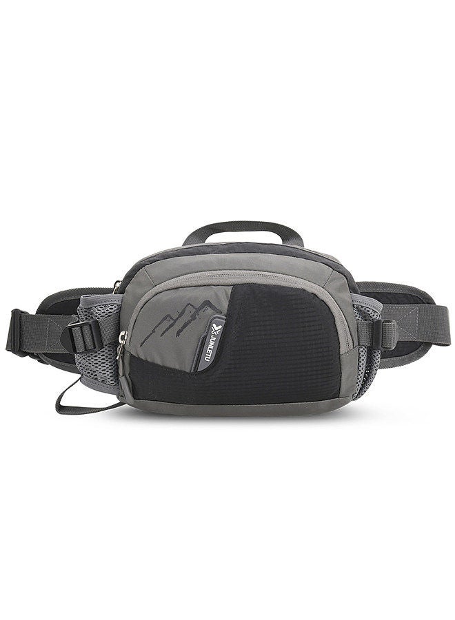 Outdoor Sports Waist Pack with Water Bottle Holder Black