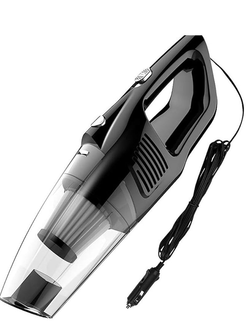 Portable Spare Filter Cyclonic Car Vacuum Cleaner-Grey
