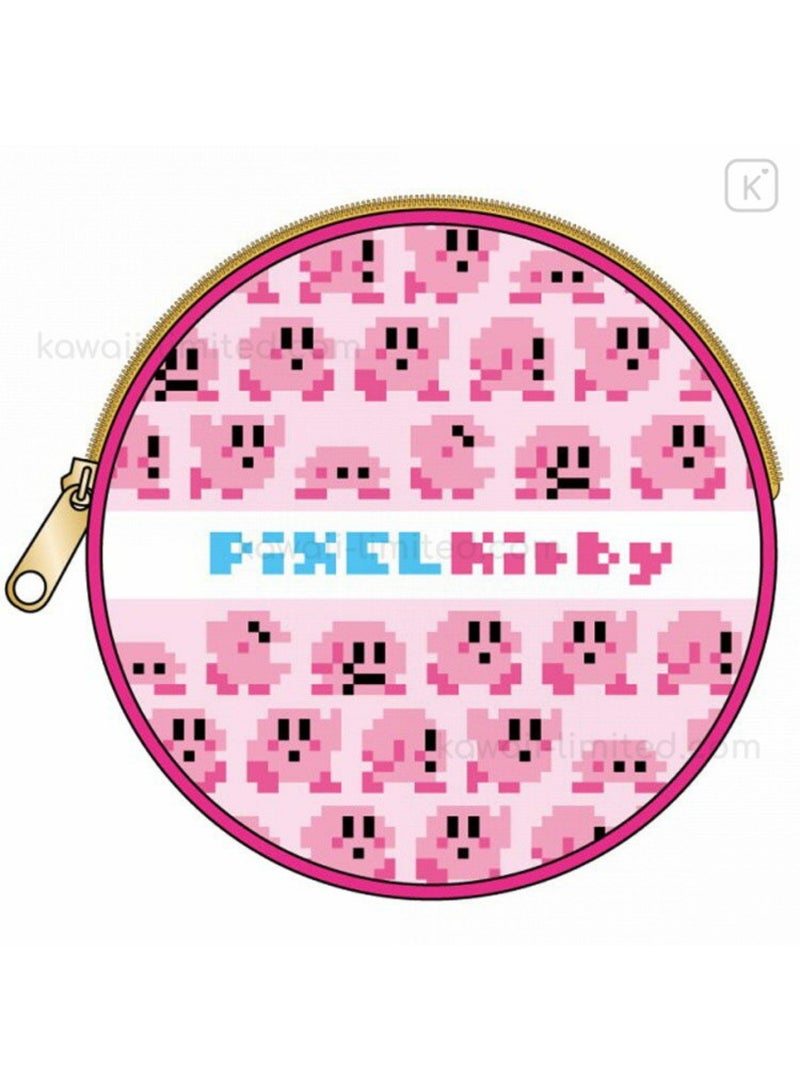 Kirby Round Pouch - Pixel Pink