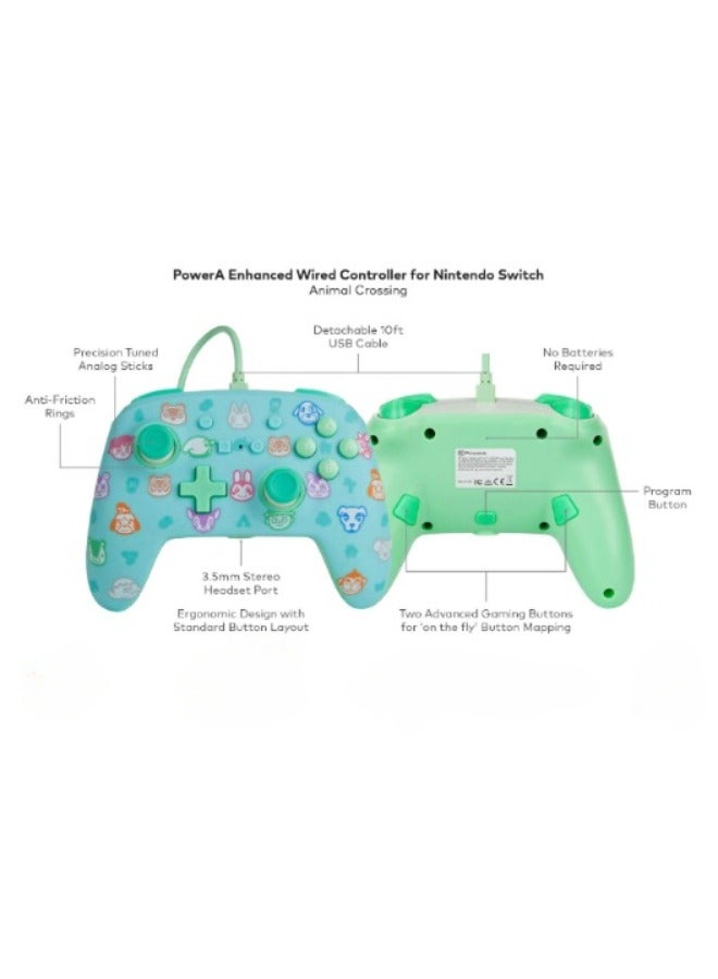 Enhanced Wired Controller For Nintendo Switch - Animal Crossing (Nintendo Switch)