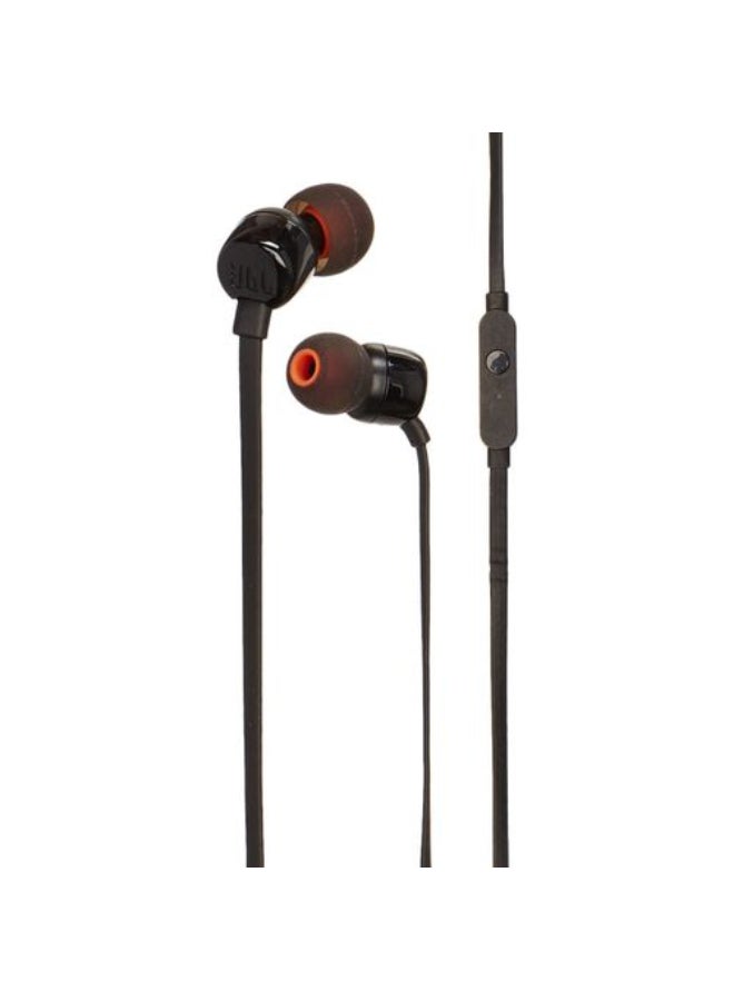 Genuine JBL Harman Tune 110 Wired Handsfree Headphones Black New Retail Packed Black