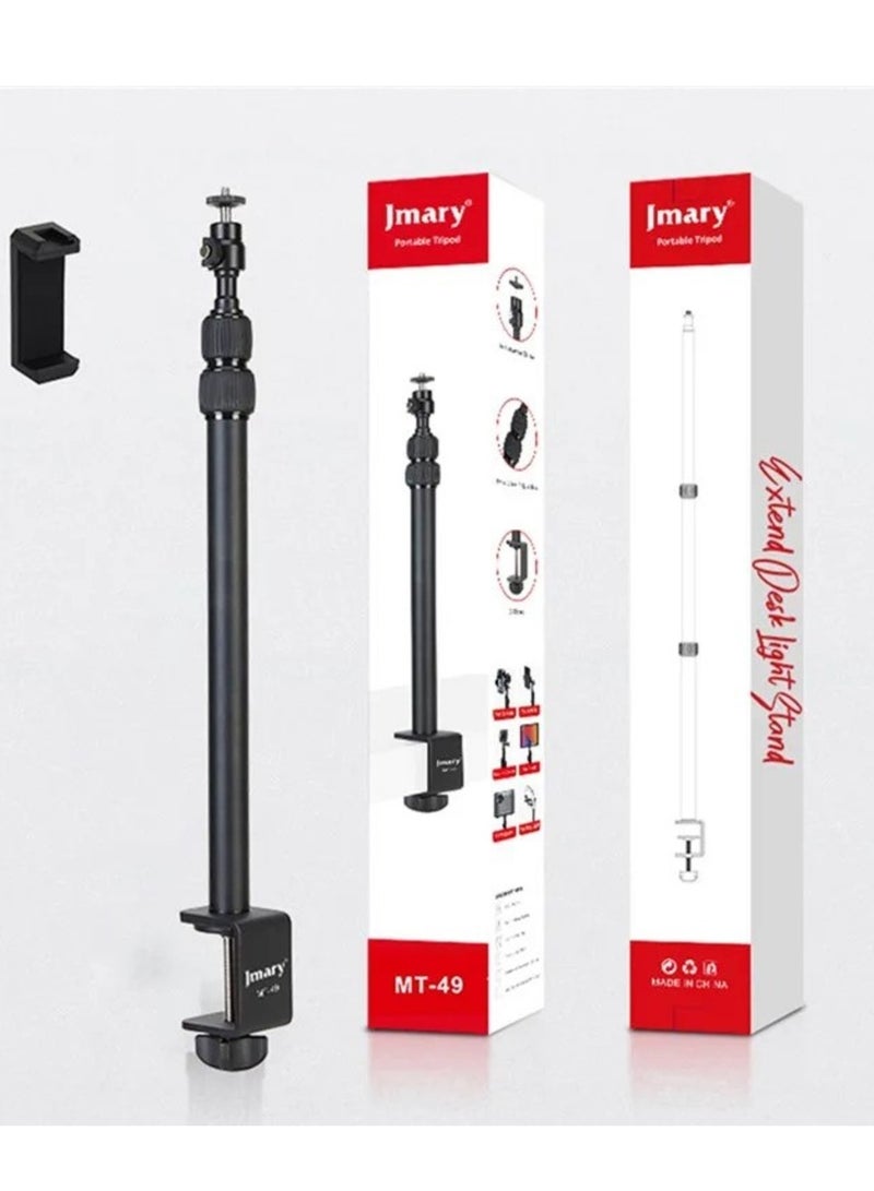 JMARY MT-49 Tabletop Light Stand Clip with 1 / 4-inch Screw for Cameras LED Video Light and Ring Light