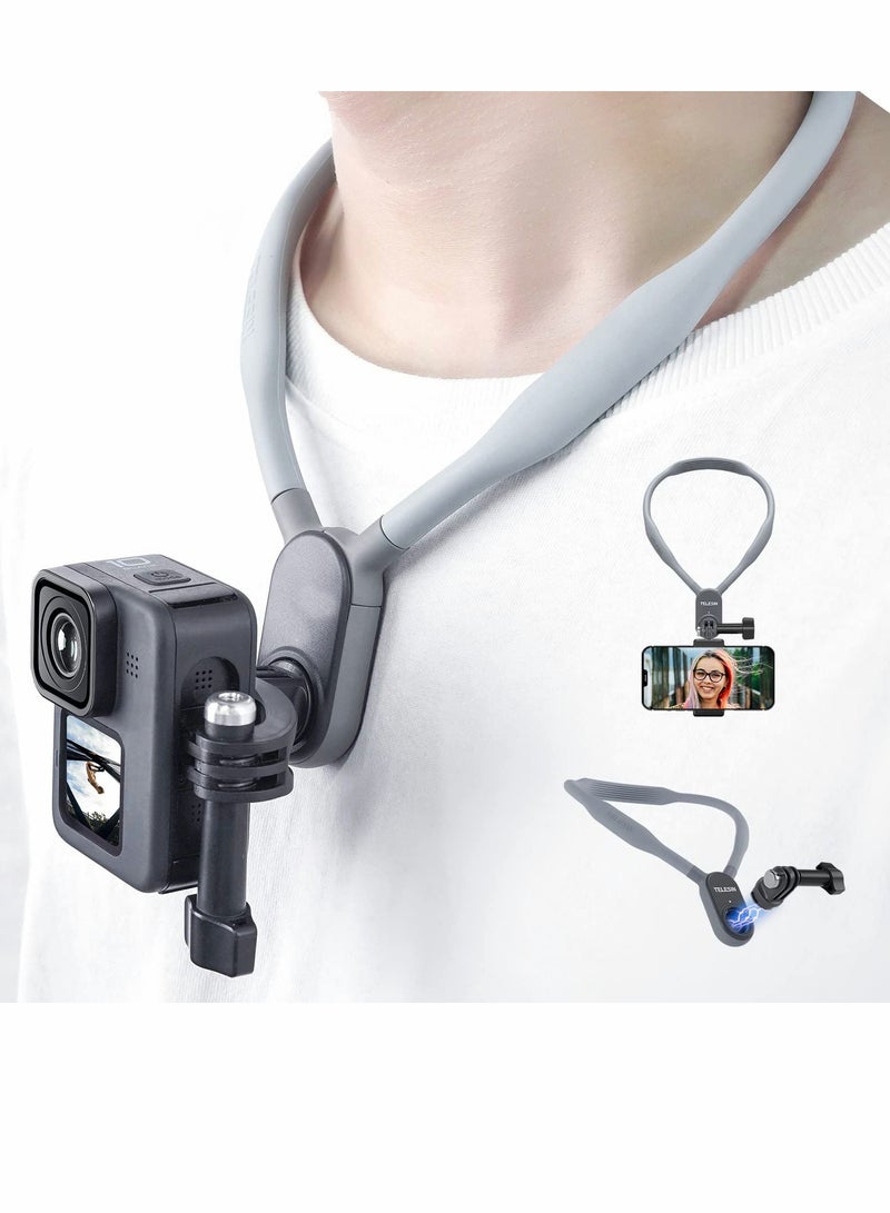 Magnetic POV Neck Selfie Holder for Phone GoPro