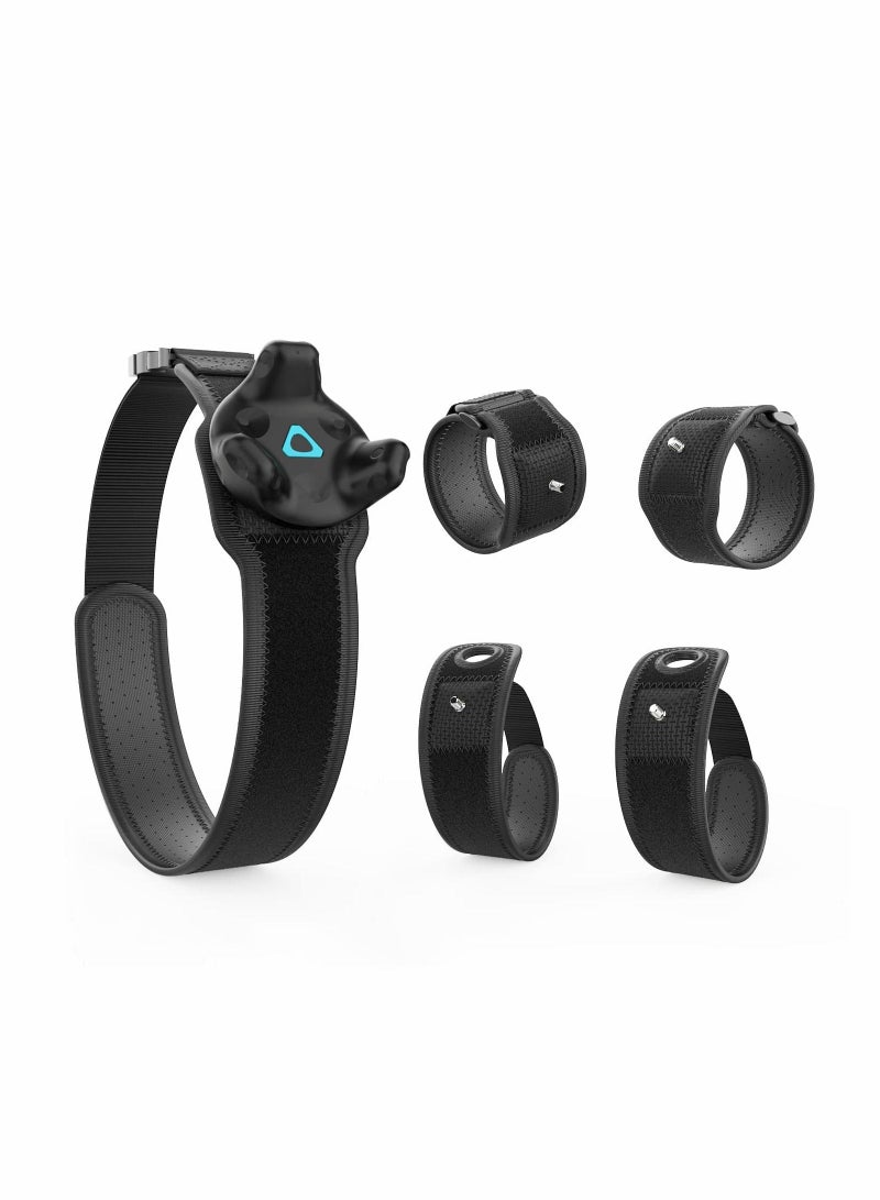 Tracker Straps Accessories, Adjustable Full Body Tracking VR Hand/Foot Straps for HTC Vive Tracker (1 Tracker Belt + 2 Palm Straps+2 Foot Straps)