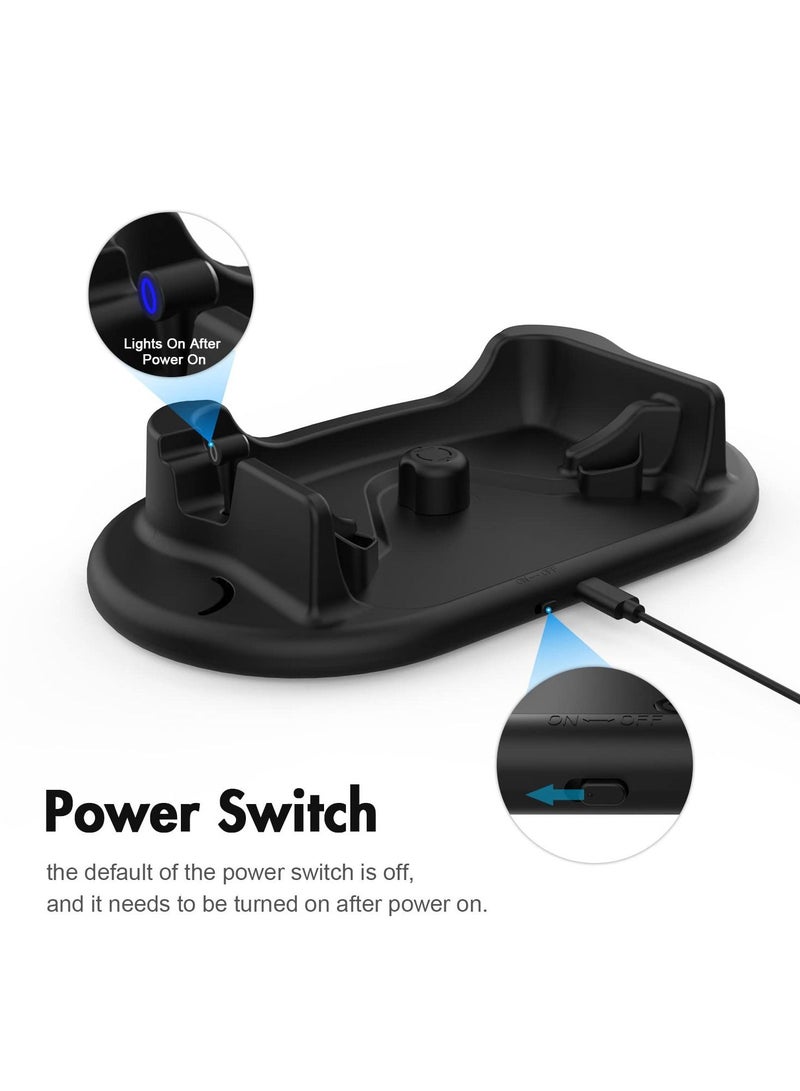Charging Dock for Oculus Quest 2, Touch Controller and Headset Placement Display Stand Contact Charging Table Stand Auto-attached USB-C Magnetic Charging