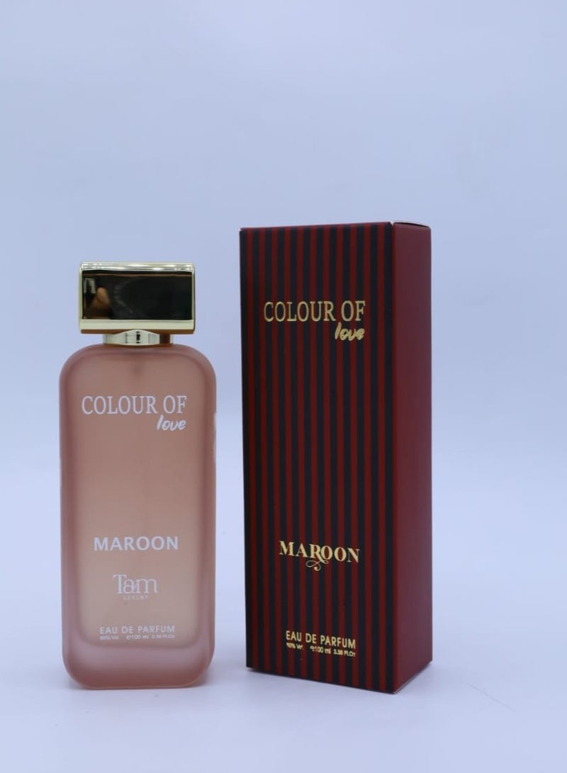 COLOUR OF LOVE MAROON EAU DE PARFUM 100ML