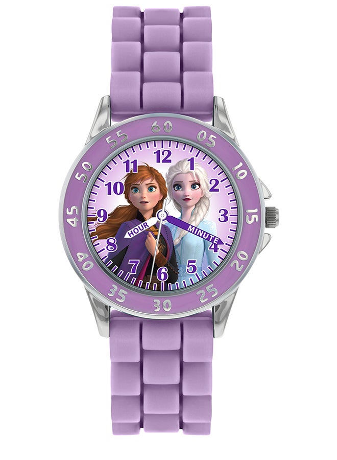 Girl's Analog Round Shape Silicone Wrist Watch FZN9505 - 32 Mm