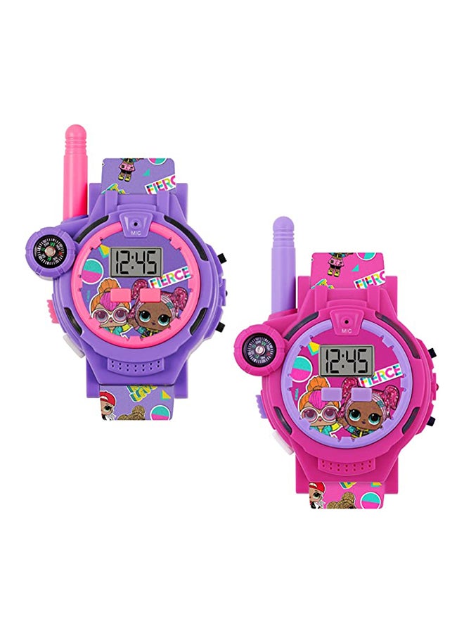Girl's Digital Round Shape Silicone Wrist Watch LOL40282 - 55 Mm