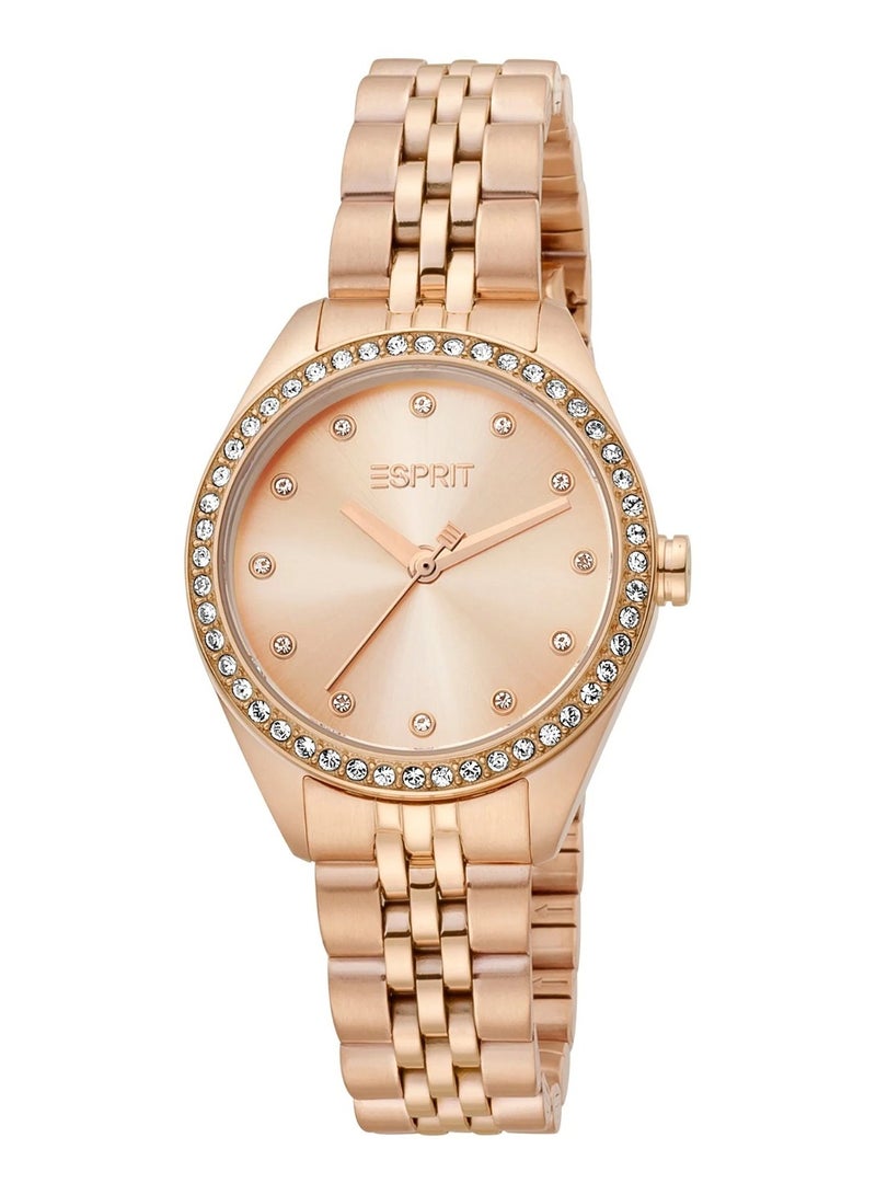 Esprit Stainless Steel Analog Women's Watch With Stainless Steel  Rose Gold Band ES1L279M0075