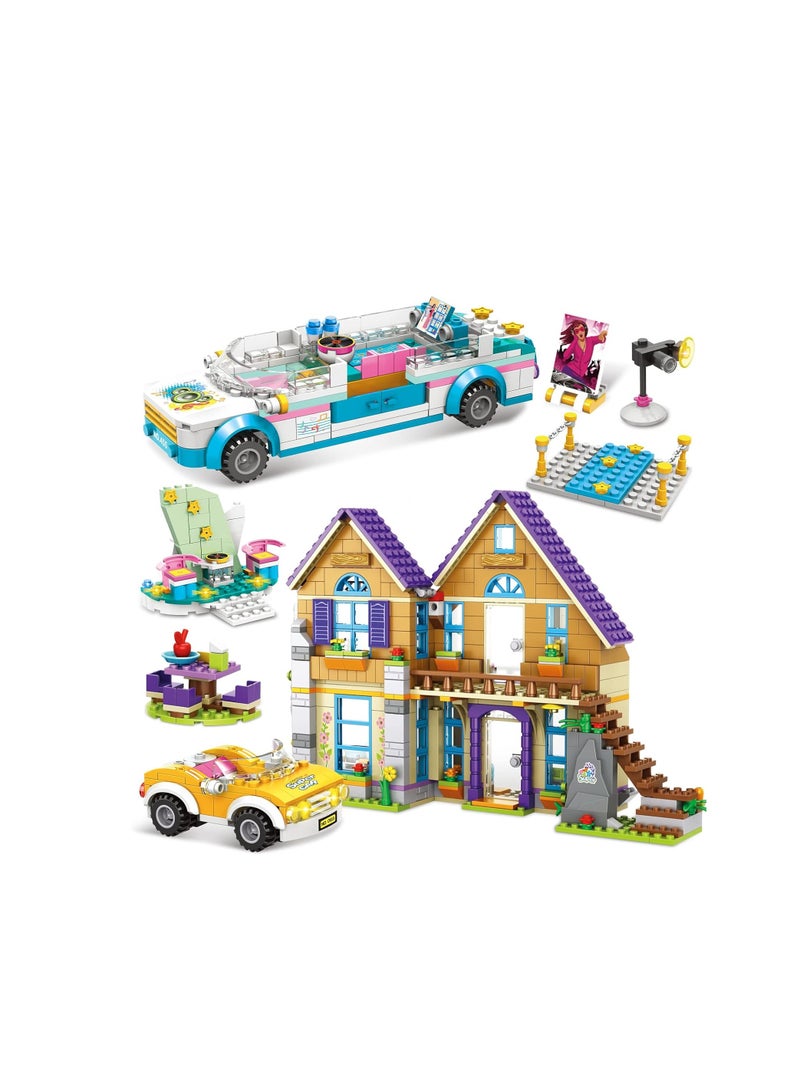 Girls Building Forest House Pop Star Music Car Building Blocks Toys Gifts for Kids