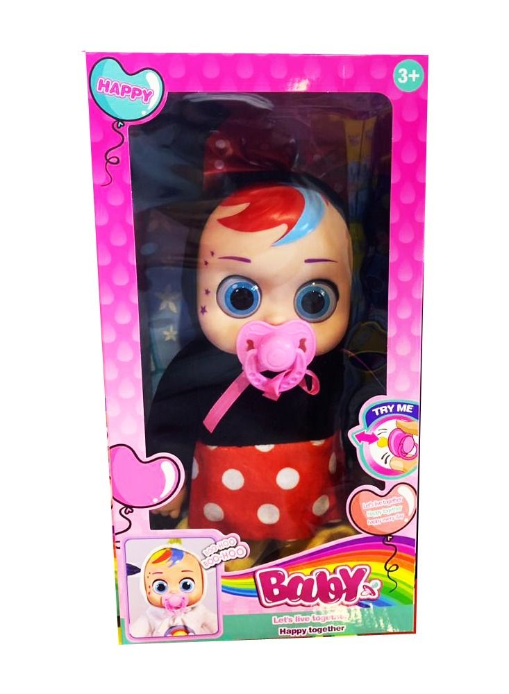 Baby Doll Singing Crying Walking Doll Music Doll For Baby Black