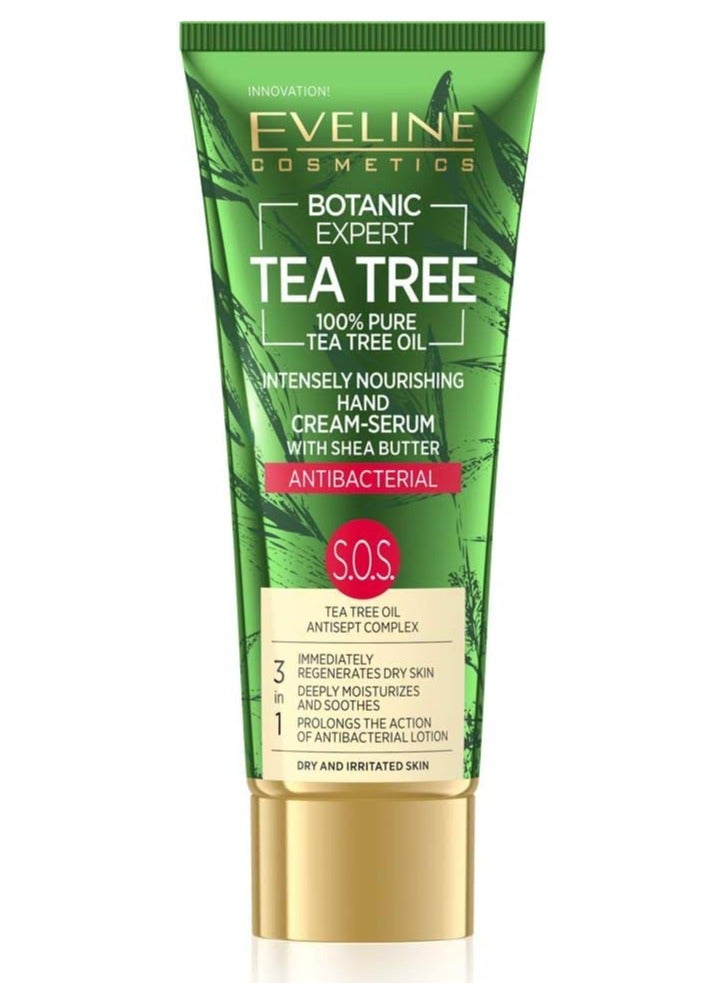 Eveline Botanic Expert Tea Tree S O S Intensely Nourishing Hand Cream Serum 40Ml