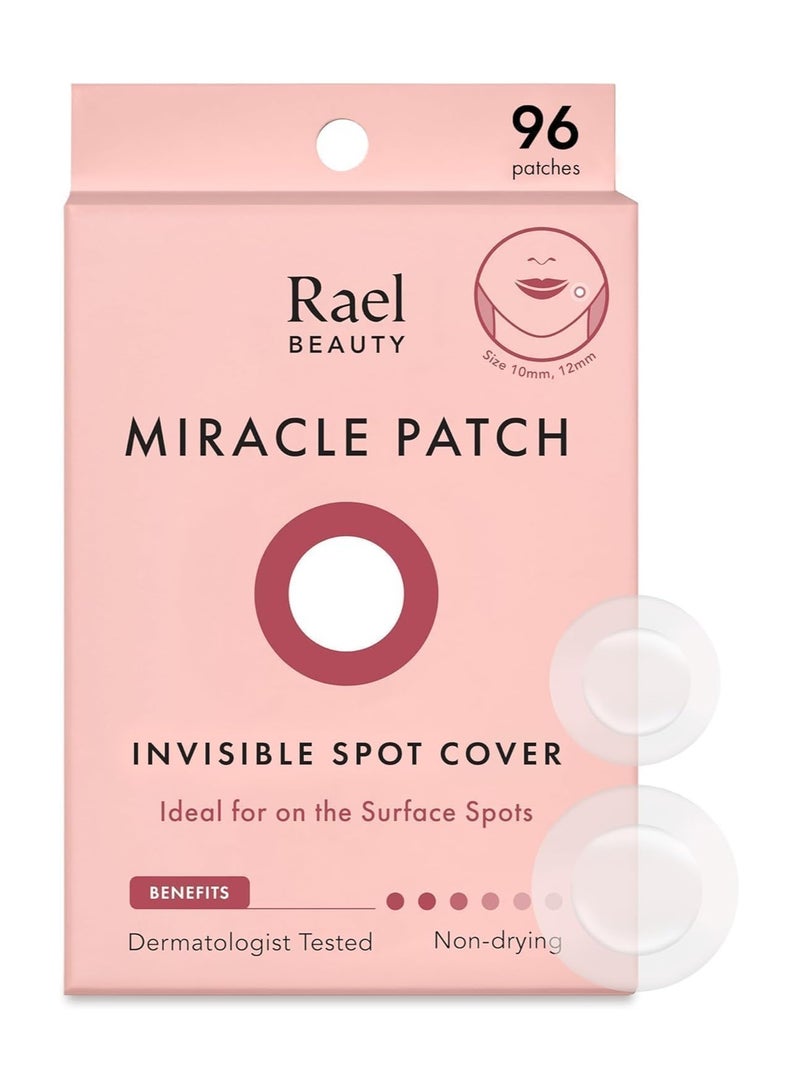 KASTWAVE 96 Count Pimple Patches, Miracle Invisible Spot Cover - Hydrocolloid Acne Patch for Face, Blemishes, Zits Absorbing Patch, Breakouts Spot Treatment for Skin Care, Facial Sticker, 2 Sizes