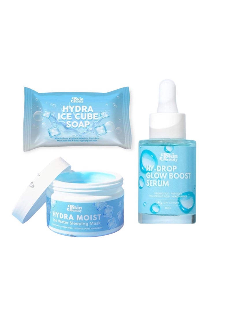 Combo set hydra soap and hydra moist , hy-drop glow boost serum