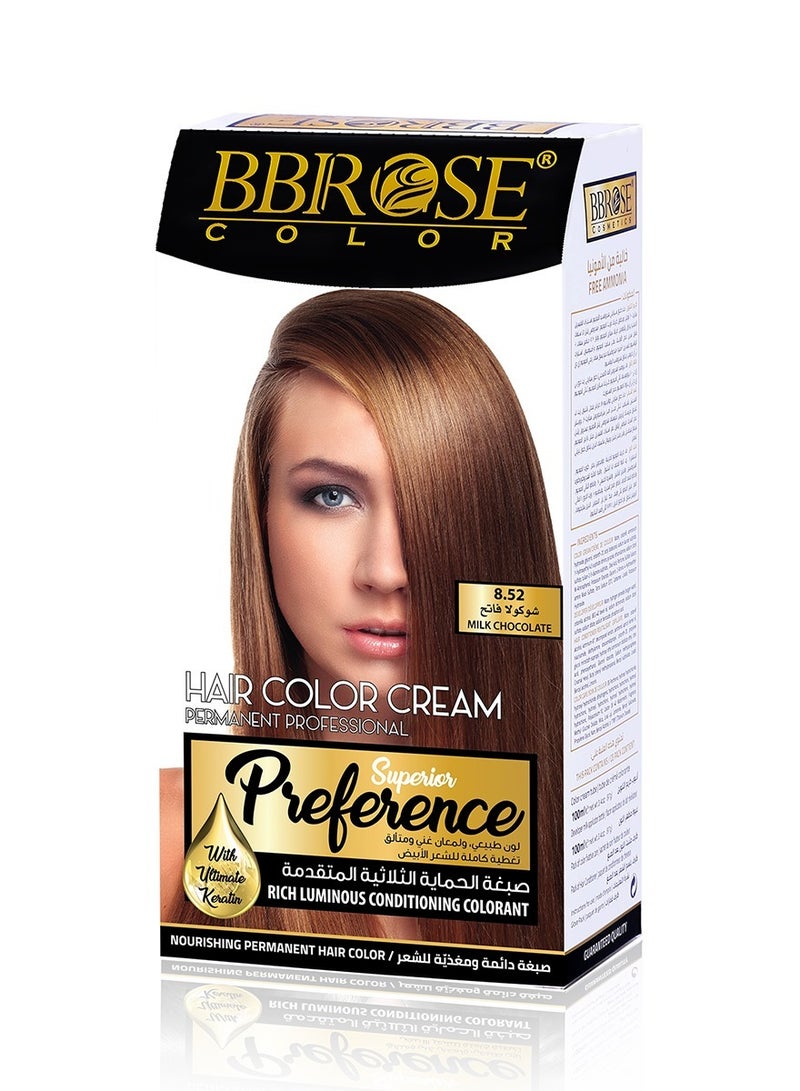 HOME KIT FOR HAIR DYE WITHOUT AMMONIA AND RICH IN KERATIN