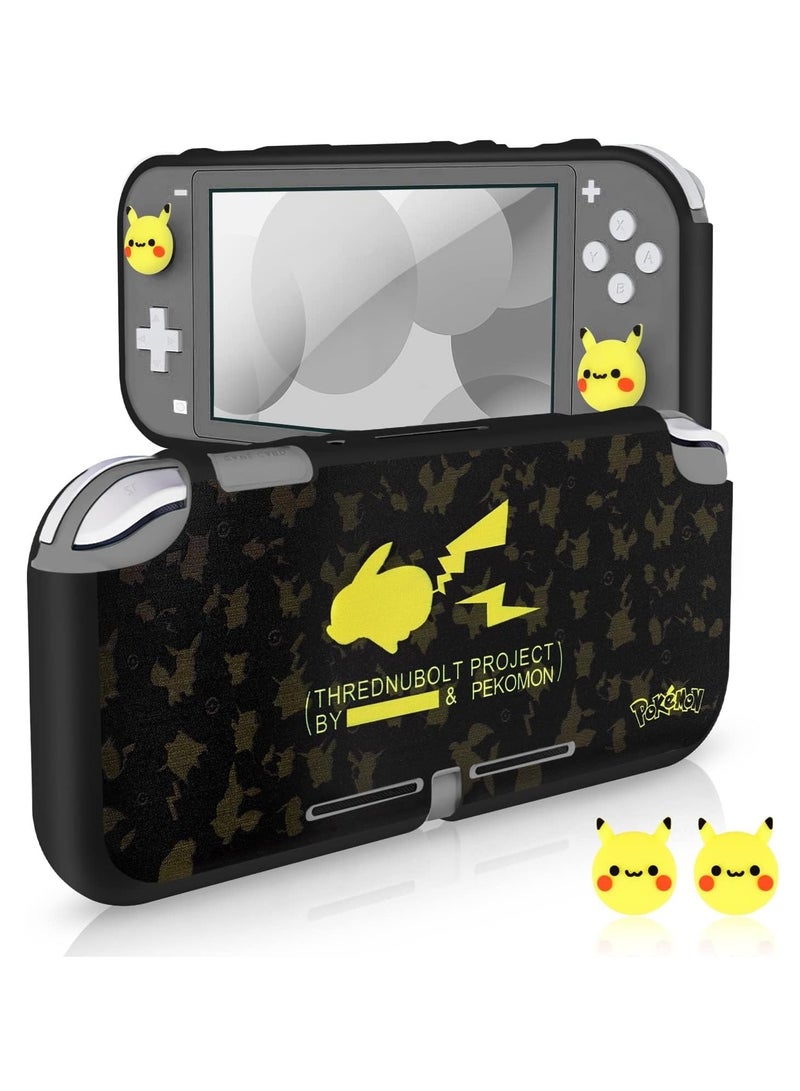 Flash Pika Switch Lite Protective Case Cool Soft TPU Shell Shockproof Scratch Resistant Cover Joy Con Japanese Amine Skin (Rocker cap not included)