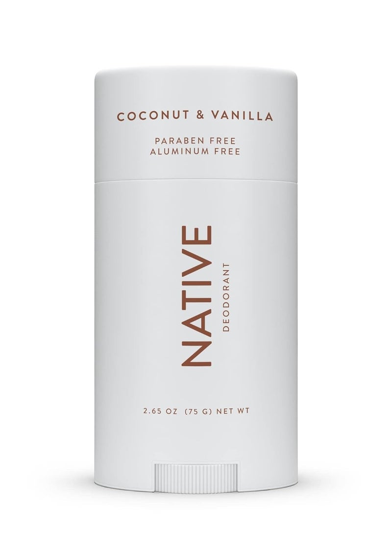 Native Deodorant Contains Naturally Derived Ingredients, 72 Hour Odor Control | Deodorant for Women and Men, Aluminum Free with Baking Soda, Coconut Oil and Shea Butter | Coconut & Vanilla