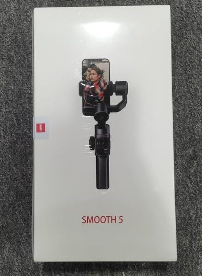 Zhiyun Smooth 5 Combo Gimbal Stabilizer for Smartphones, 3-Axis Mobile Phone Holder, Portable Stabilizer for Vlogging, YouTube, Tiktok, Live Video Compatible with iPhone and Android