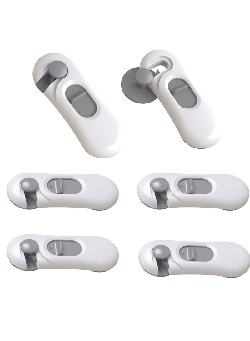 Pack Of 6 Child Safety Locks For Cabinet Locks, Drawers, Appliances, Toilet Seats, Refrigerator