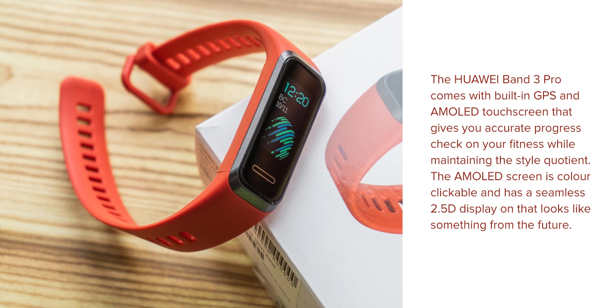 Band 3 Pro Bluetooth Fitness Tracker Orange