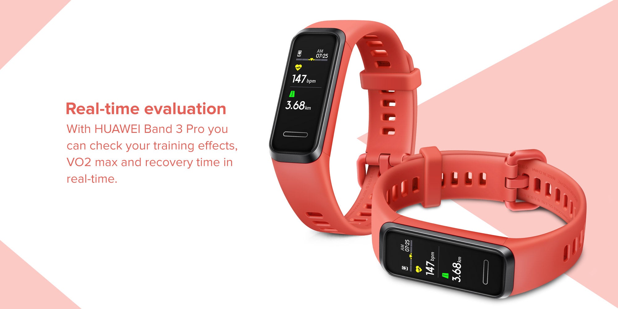 Band 3 Pro Bluetooth Fitness Tracker Orange