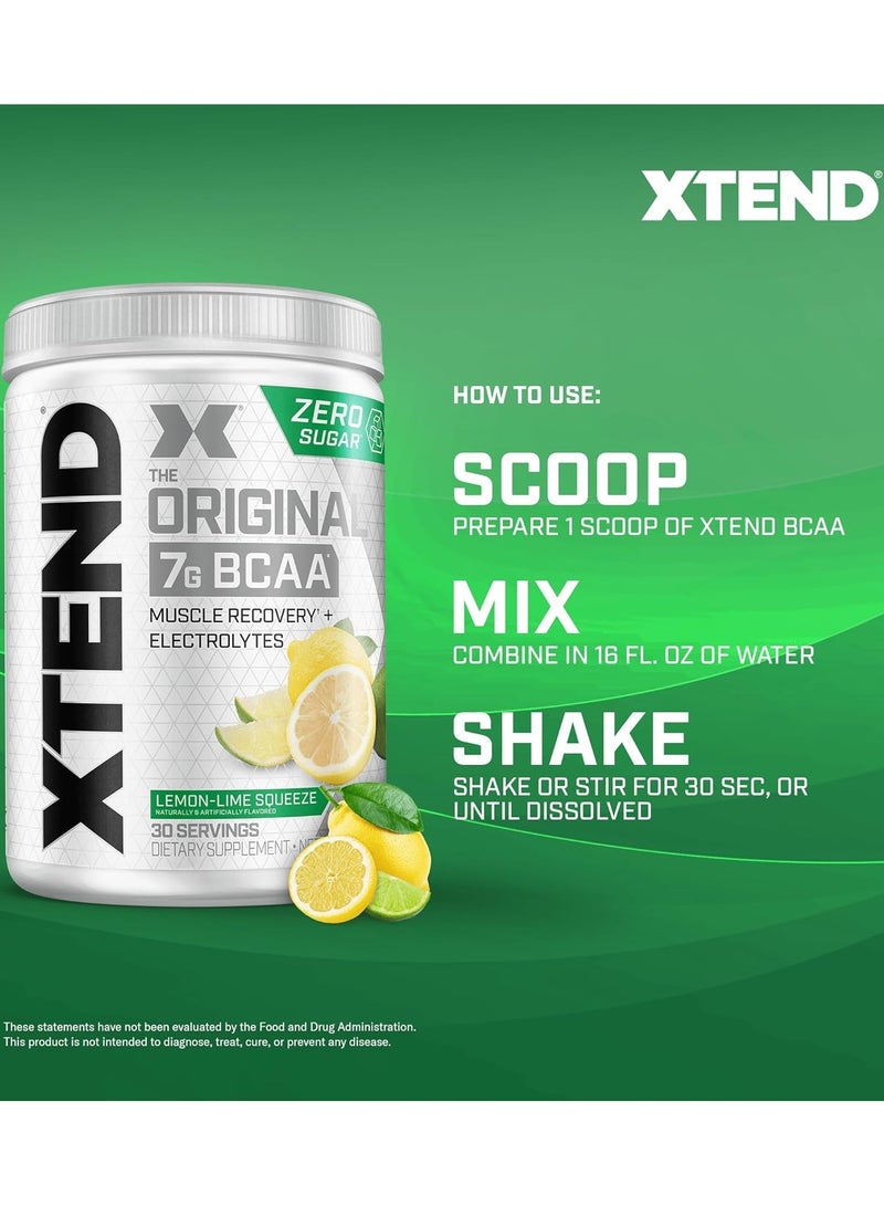 Xtend Original 7g BCAA 444g Lemon Lime Squeeze Flavor 30 Serving