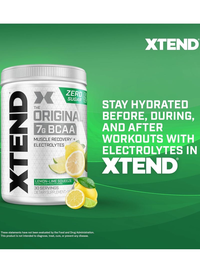 Xtend Original 7g BCAA 444g Lemon Lime Squeeze Flavor 30 Serving