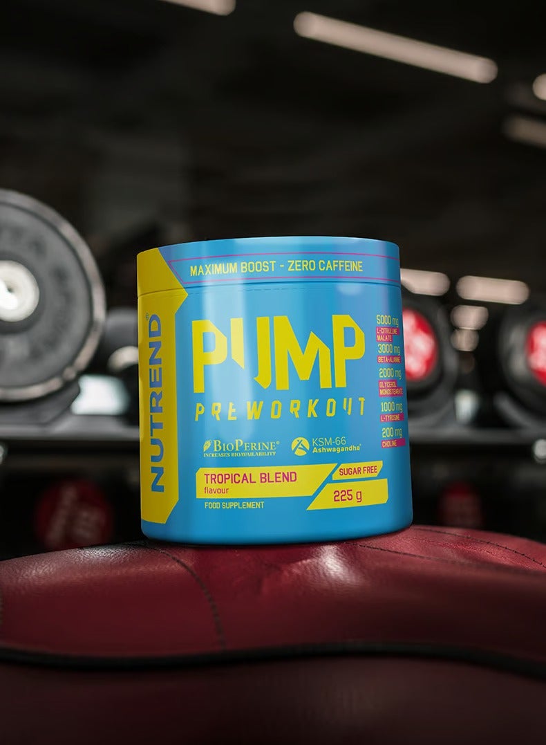 Nutrend Pump Pre-Workout 225g Tropical Blend Flavor