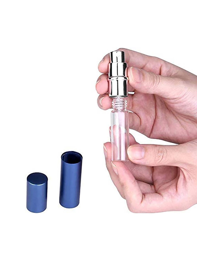 Mini Perfume Atomisers Bottles Refillable Fine Mist Spray Bottles Portable Travel Atomizer Bottle Set with Funnel and Perfume Diffuser Pump