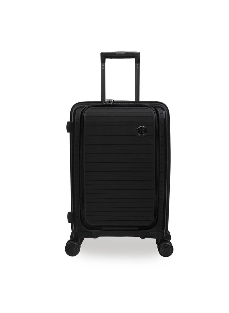 it luggage Spontaneous, Unisex Polypropylene Material Hard Case Luggage, 8x360 degree Spinner Wheels, Expandable Trolley Bag, TSA Type lock,15-2881-08OL- Size Cabin with Pocket, Color Black