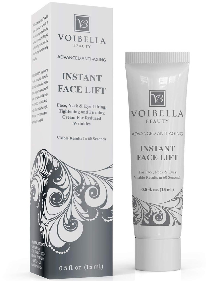 Instant Face Lift Cream - Best Eye, Neck & Face Tightening, Lifting & Firming Serum 15ml