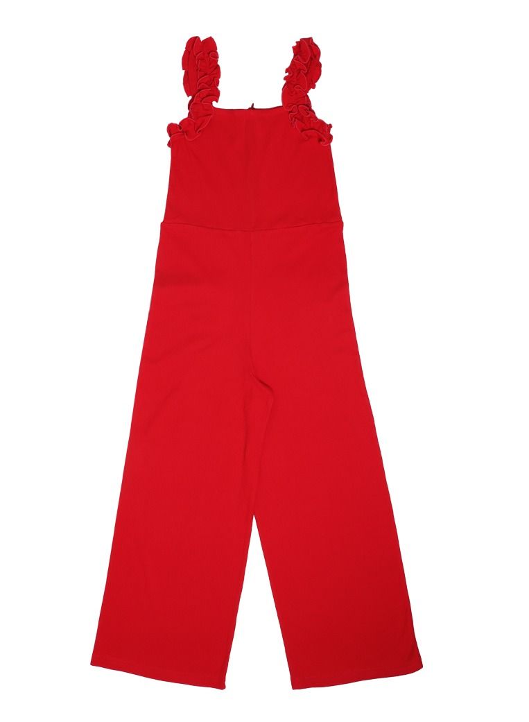 AIKO - Girls One Piece Red Jumpsuit 9-10Years