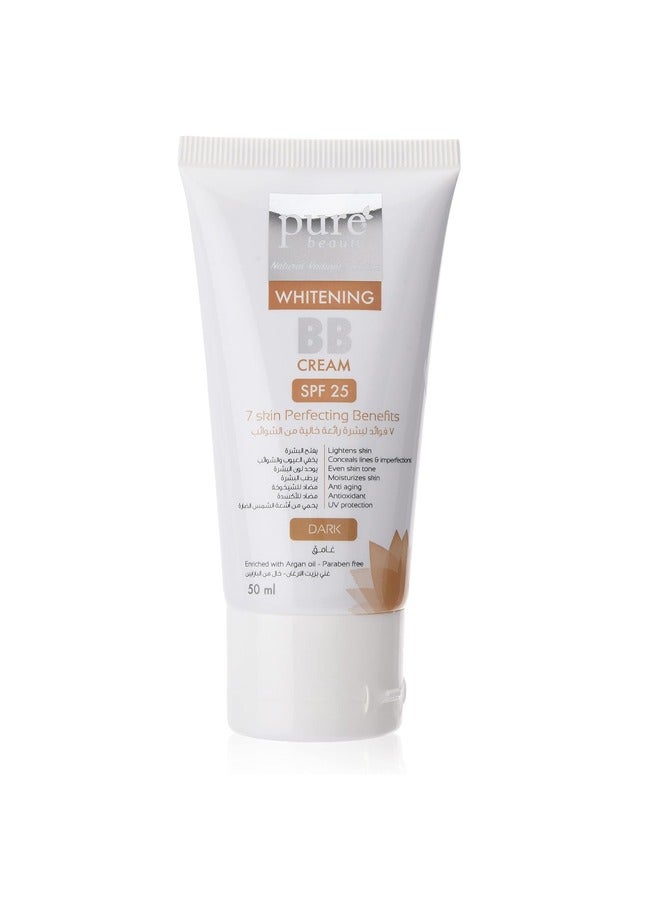 Whitening BB Cream SPF 25: 7 Skin-Perfecting Benefits, Enriched with Argan Oil, Paraben-Free, 50ml