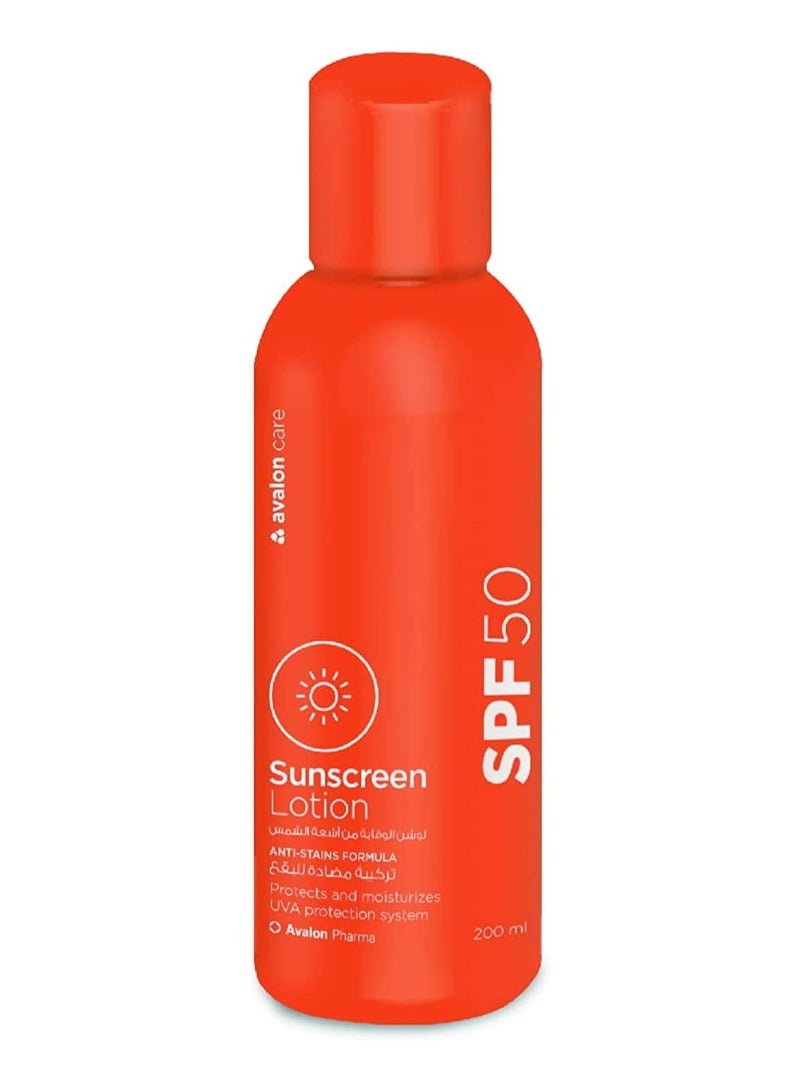 Sunscreen Lotion Spf50 200Ml