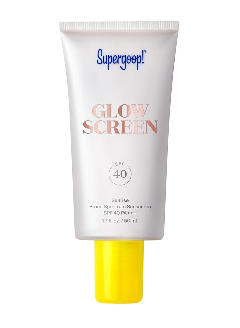 Supergoop! Glowscreen SPF 40 - Glowy Sunscreen Primer with Hyaluronic Acid, Vitamin B5 & Niacinamide - 1.7 oz